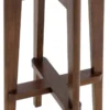 Casa Padrino Luxus Barhocker Braun / Naturfarben Ø 44 x H. 76,5 cm - Runder Massivholz Barstuhl - Bar Möbel