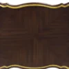 Casa Padrino Luxus Barock Beistelltisch Dunkelbraun / Gold 58 x 48 x H. 66 cm - Luxus Qualität