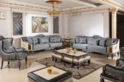 Casa Padrino Luxus Barock Beistelltisch Beige / Schwarz / Gold - Prunkvoller Massivholz Tisch im Barockstil - Barock Wohnzimmer Möbel - Edel & Prunkvoll