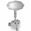 Casa Padrino Luxus Barock Beistelltisch Antik Silber H. 66 cm - Barock Hotel Möbel