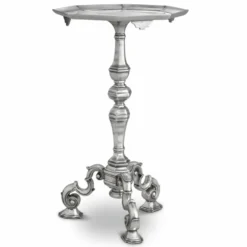 Casa Padrino Luxus Barock Beistelltisch Antik Silber H. 66 cm - Barock Hotel Möbel