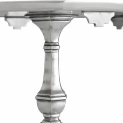 Casa Padrino Luxus Barock Beistelltisch Antik Silber H. 66 cm - Barock Hotel Möbel