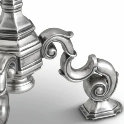 Casa Padrino Luxus Barock Beistelltisch Antik Silber H. 66 cm - Barock Hotel Möbel