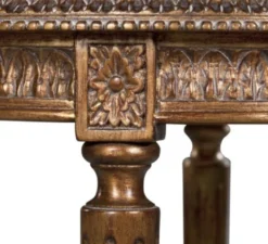 Casa Padrino Luxus Barock Beistelltisch Braun / Weiß Ø 47 x H. 70 cm - Barock Wohnzimmermöbel