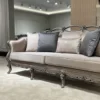 Casa Padrino Luxus Barock Beistelltisch Silber - Quadratischer Massivholz Tisch im Barockstil - Luxus Wohnzimmer Möbel im Barockstil - Barock Möbel - Edel & Prunkvoll