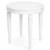 Casa Padrino Luxus Barock Beistelltisch Weiß H. 55 cm - Barock Möbel