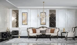 Casa Padrino Luxus Barock Beistelltisch Schwarz / Gold - Quadratischer Massivholz Tisch im Barockstil - Luxus Wohnzimmer Möbel im Barockstil - Barock Möbel - Edel & Prunkvoll