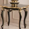 Casa Padrino Luxus Barock Beistelltisch Schwarz / Gold 62 x 62 x H. 57 cm - Edler Tisch im Barockstil - Barock Wohnzimmer Möbel