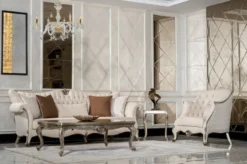 Casa Padrino Luxus Barock Beistelltisch Antik Silber - Quadratischer Massivholz Tisch im Barockstil - Luxus Wohnzimmer Möbel im Barockstil - Barock Möbel - Edel & Prunkvoll