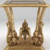 Casa Padrino Luxus Barock Beistelltisch Antik Gold 70 x 70 x H. 70 cm - Prunkvoller Tisch im Barockstil - Barock Wohnzimmer Möbel