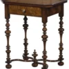 Casa Padrino Luxus Barock Beistelltisch mit Schublade Braun / Dunkelbraun 58 x 42 x H. 69 cm - Barockmöbel
