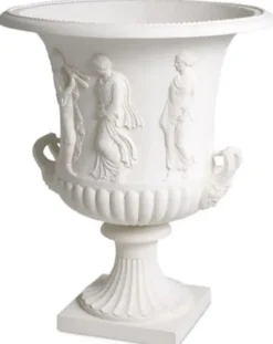 Casa Padrino Luxus Barock Blumentopf Weiß Ø 63 x H. 84 cm