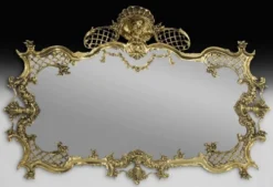 Casa Padrino Luxus Barock Bronze Spiegel Gold 110 cm - Barock Möbel