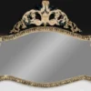 Casa Padrino Luxus Barock Bronze Spiegel Gold / Beige / Grün 107 cm - Barock Möbel