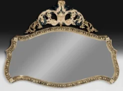 Casa Padrino Luxus Barock Bronze Spiegel Gold / Beige / Grün 107 cm - Barock Möbel