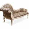 Casa Padrino Luxus Barock Chaiselongue Braun / Creme - Barock Möbel