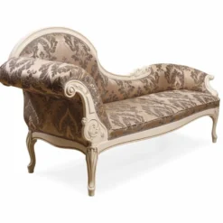 Casa Padrino Luxus Barock Chaiselongue Braun / Creme - Barock Möbel