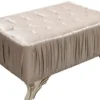 Casa Padrino Luxus Barock Couchtisch Grau / Creme / Gold 100 x 80 x H. 45 cm - Wohnzimmertisch mit Glitzersteinen - Wohnzimmer Möbel im Barockstil