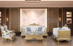 Casa Padrino Luxus Barock Couchtisch Schwarz / Gold 130 x 92 x H. 50 cm - Wohnzimmer Möbel im Barockstil - Edel & Prunkvoll