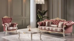 Casa Padrino Luxus Barock Couchtisch Weiß / Gold - Handgefertigter Massivholz Wohnzimmertisch im Barockstil - Edle Wohnzimmer Möbel im Barockstil