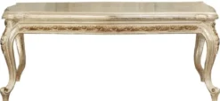 Casa Padrino Luxus Barock Couchtisch Antik Gold - Prunkvoller Massivholz Wohnzimmertisch im Barockstil - Barock Wohnzimmer Möbel - Edel & Prunkvoll