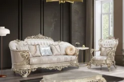Casa Padrino Luxus Barock Couchtisch Antik Gold - Handgefertigter Massivholz Wohnzimmertisch im Barockstil - Barock Wohnzimmer Möbel - Edel & Prunkvoll