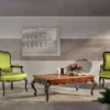 Casa Padrino Luxus Barock Couchtisch Braun - Rechteckiger Massivholz Wohnzimmertisch im Barockstil - Barock Wohnzimmer & Hotel Möbel - Luxus Qualität - Made in Italy