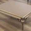 Casa Padrino Luxus Barock Couchtisch Grau / Schwarz / Gold - Prunkvoller Massivholz Wohnzimmertisch im Barockstil - Barock Wohnzimmer Möbel - Edel & Prunkvoll