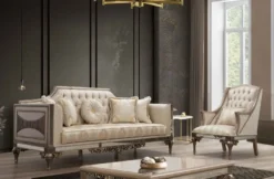 Casa Padrino Luxus Barock Couchtisch Grau / Schwarz / Gold - Prunkvoller Massivholz Wohnzimmertisch im Barockstil - Barock Wohnzimmer Möbel - Edel & Prunkvoll