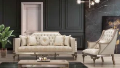 Casa Padrino Luxus Barock Couchtisch Grau / Schwarz / Gold - Prunkvoller Massivholz Wohnzimmertisch im Barockstil - Barock Wohnzimmer Möbel - Edel & Prunkvoll