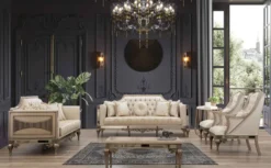 Casa Padrino Luxus Barock Couchtisch Grau / Schwarz / Gold - Prunkvoller Massivholz Wohnzimmertisch im Barockstil - Barock Wohnzimmer Möbel - Edel & Prunkvoll
