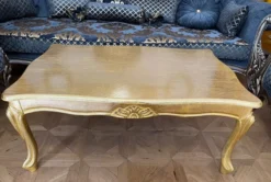 Casa Padrino Luxus Barock Couchtisch Antik Gold - Massivholz Wohnzimmertisch im Barockstil - Barock Möbel - Luxus Möbel im Barockstil - Barock Einrichtung - Edel & Prunkvoll