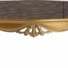Casa Padrino Luxus Barock Couchtisch Schwarz / Gold 130 x 96 x H. 48 cm - Prunkvoller Wohnzimmertisch im Barockstil - Barock Möbel