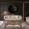 Casa Padrino Luxus Barock Couchtisch Braun - Prunkvoller Massivholz Wohnzimmertisch im Barockstil - Handgefertigte Barock Wohnzimmer Möbel