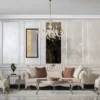 Casa Padrino Luxus Barock Couchtisch Antik Silber - Rechteckiger Massivholz Wohnzimmertisch im Barockstil - Barock Möbel - Luxus Möbel im Barockstil - Barock Einrichtung - Edel & Prunkvoll