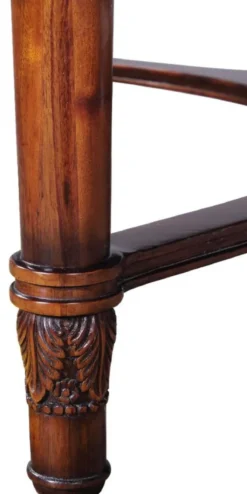 Casa Padrino Luxus Barock Couchtisch Dunkelbraun Ø 130 x H. 48 cm - Runder Mahagoni Wohnzimmertisch mit eglomisiertem Spiegelglas - Wohnzimmer Möbel im Barockstil