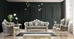 Casa Padrino Luxus Barock Couchtisch Antik Weiß / Gold - Handgefertigter Barockstil Wohnzimmertisch - Luxus Möbel im Barockstil - Barockstil Wohnzimmer Möbel - Barock Einrichtung - Barock Möbel