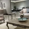 Casa Padrino Luxus Barock Couchtisch Silber - Handgefertigter Massivholz Wohnzimmertisch im Barockstil - Barock Möbel - Luxus Möbel im Barockstil - Barock Einrichtung - Edel & Prunkvoll