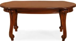 Casa Padrino Luxus Barock Couchtisch Braun - Barockstil Massivholz Wohnzimmertisch - Barockstil Wohnzimmer Möbel - Barock Möbel - Edel & Prunkvoll