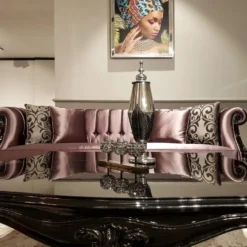 Casa Padrino Luxus Barock Couchtisch Schwarz - Handgefertigter Massivholz Wohnzimmertisch - Barock Wohnzimmer Möbel - Edel & Prunkvoll