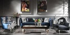 Casa Padrino Luxus Barock Couchtisch Dunkelbraun / Antik Silber 167 x 92 x H. 48 cm - Prunkvoller Massivholz Wohnzimmertisch mit Glasplatte - Luxus Qualität