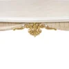 Casa Padrino Luxus Barock Couchtisch Beige / Weiß / Gold - Prunkvoller Wohnzimmertisch im Barockstil - Barockstil Wohnzimmer Möbel - Barock Möbel - Barock Einrichtung - Luxus Möbel im Barockstil