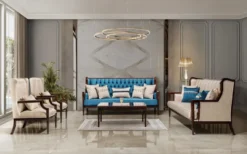 Casa Padrino Luxus Barock Couchtisch Dunkelbraun 117 cm