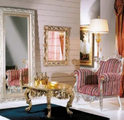 Casa Padrino Luxus Barock Couchtisch Gold - Prunkvoller Massivholz Wohnzimmertisch im Barockstil - Barock Möbel - Barock Interior - Edel & Prunkvoll - Luxus Qualität - Made in Italy
