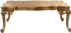 Casa Padrino Luxus Barock Couchtisch Antik Gold - Rechteckiger Barockstil Wohnzimmertisch - Barockstil Wohnzimmer Möbel - Handgefertigte Barock Möbel - Luxus Möbel im Barockstil - Edel & Prunkvoll