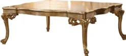 Casa Padrino Luxus Barock Couchtisch Antik Gold - Rechteckiger Barockstil Wohnzimmertisch - Barockstil Wohnzimmer Möbel - Handgefertigte Barock Möbel - Luxus Möbel im Barockstil - Edel & Prunkvoll