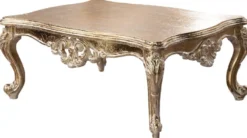 Casa Padrino Luxus Barock Couchtisch Antik Gold - Rechteckiger Barockstil Wohnzimmertisch - Barockstil Wohnzimmer Möbel - Barock Möbel - Luxus Möbel im Barockstil - Edel & Prunkvoll