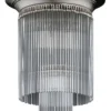 Casa Padrino Luxus Barock Deckenleuchte Silber Ø 34 x H. 41 cm - Barockstil Leuchten