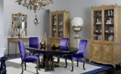 Casa Padrino Luxus Barock Deko Vase Antik Weiß / Antik Gold - Prunkvolle Barockstil Massivholz Blumenvase - Barock Deko Accessoires - Edel & Prunkvoll - Luxus Qualität - Made in Italy