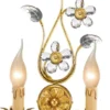 Casa Padrino Luxus Barock Doppel Wandleuchte Gold mit Patina 24 x 12 x H. 43 cm - Elegante Barockstil Wandlampe - Barock Leuchten - Luxus Qualität - Made in Italy